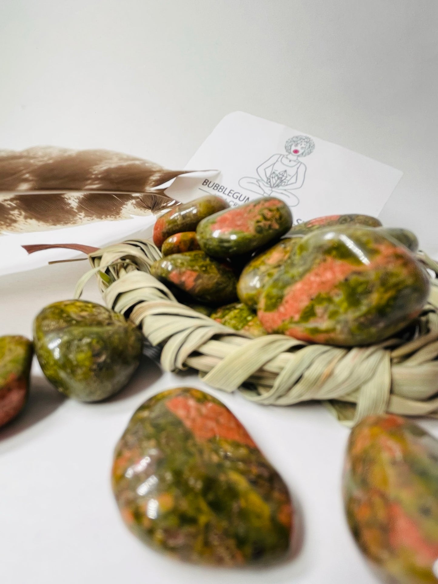 Tumbled Unakite Jasper