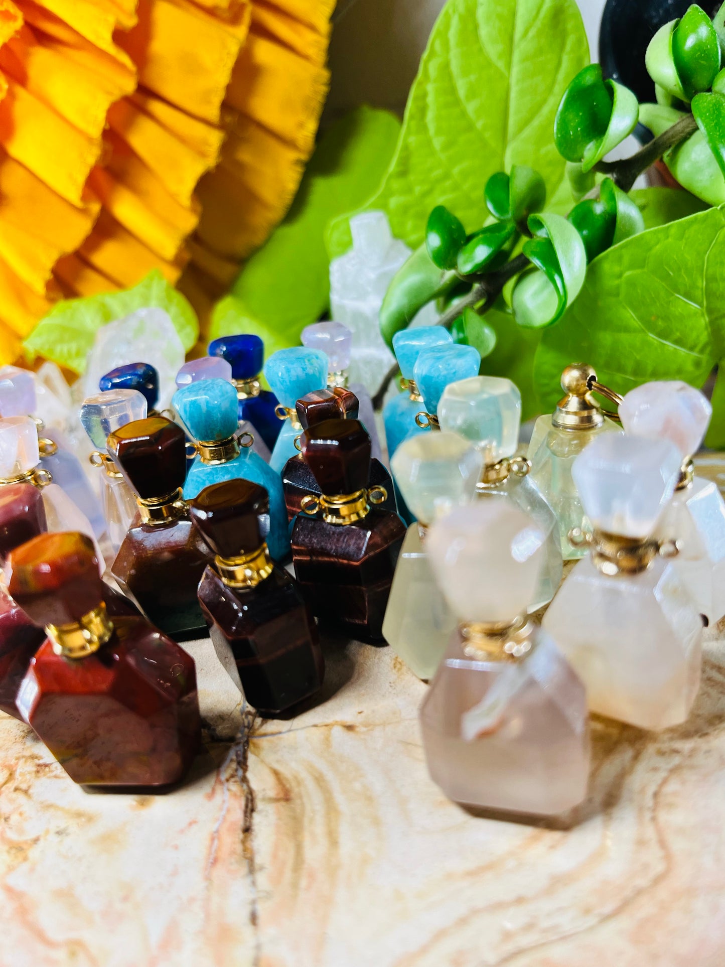 Crystal Perfume Necklace & Oil