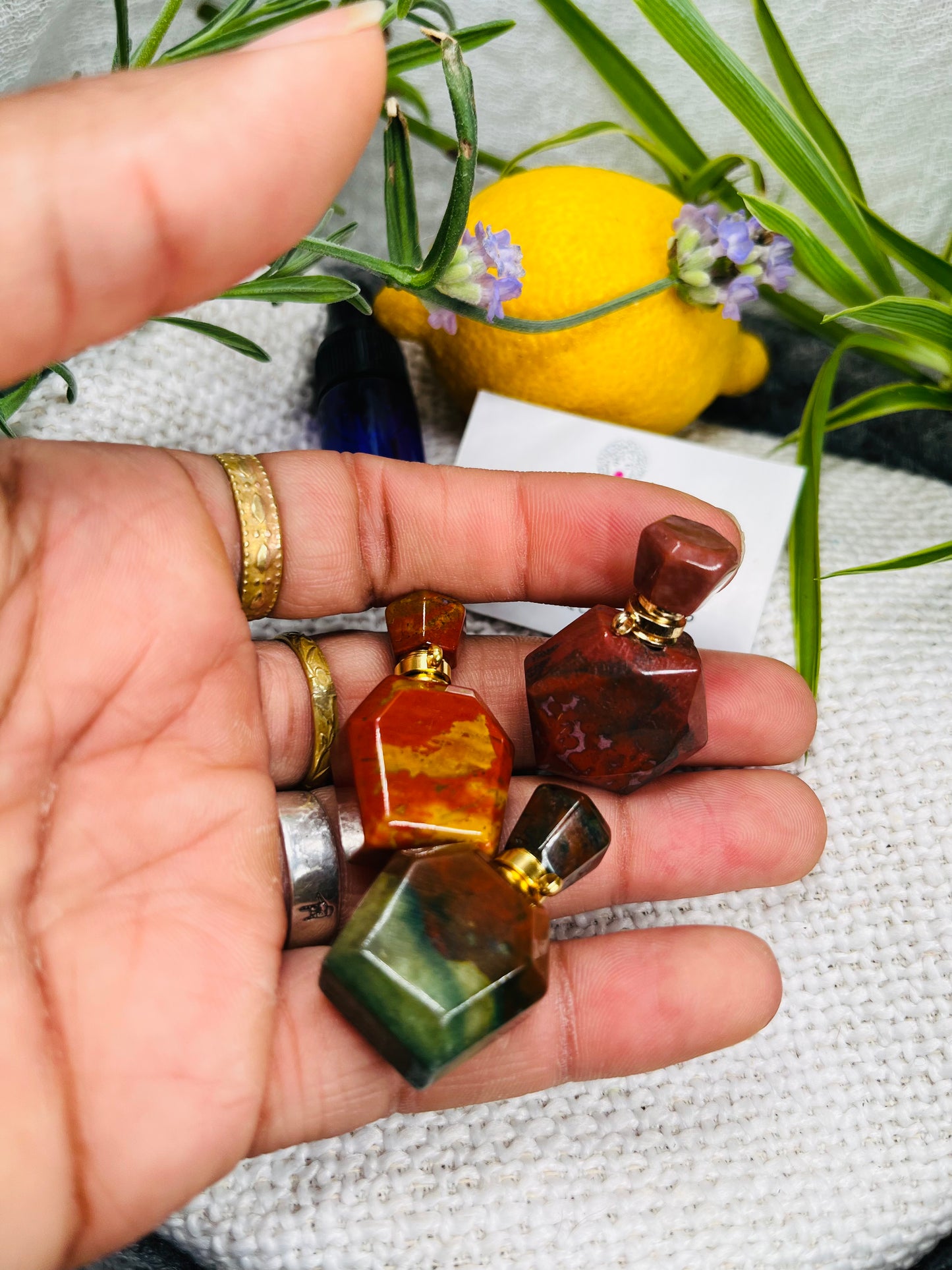 Crystal Perfume Necklace & Oil