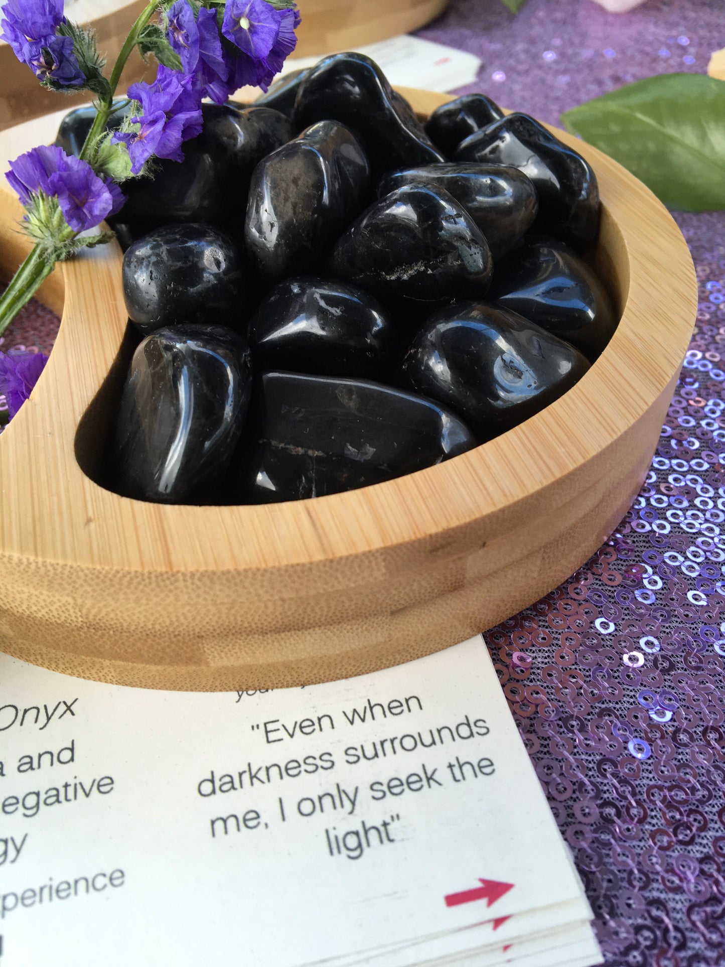 Tumbled Black Onyx