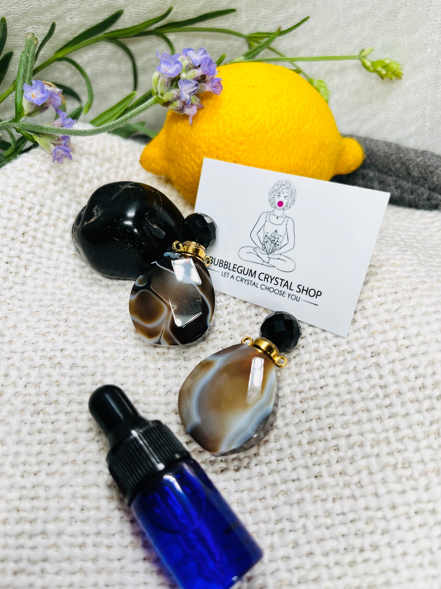 Crystal Perfume Necklace & Oil