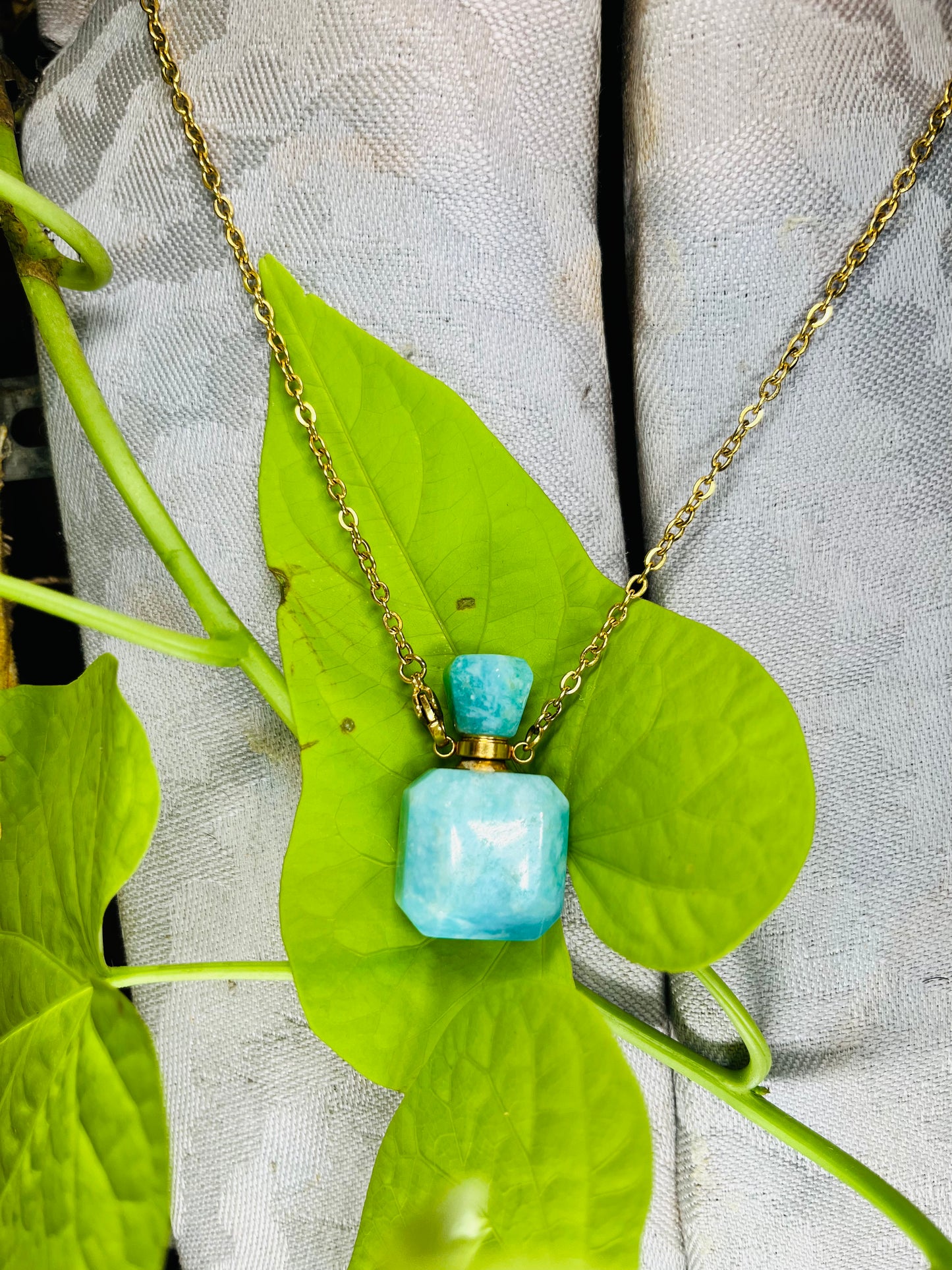 Crystal Perfume Necklace & Oil