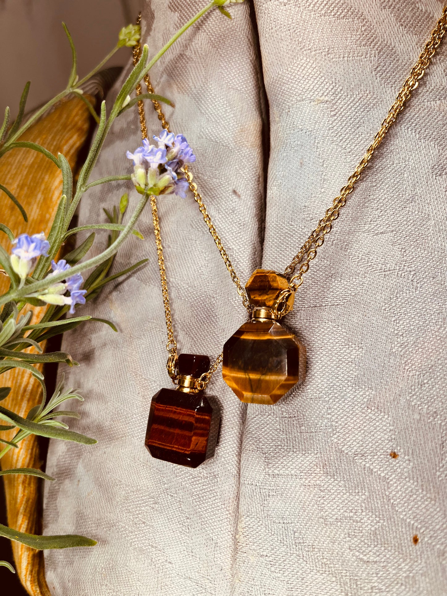 Crystal Perfume Necklace & Oil