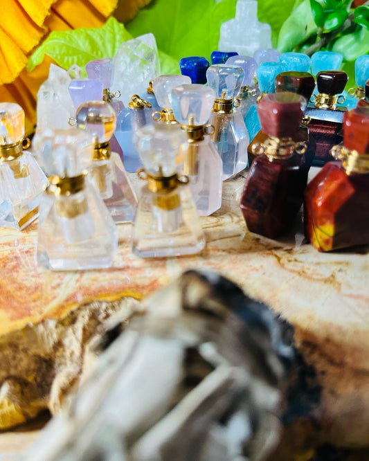 empty crystal perfume bottle pendants