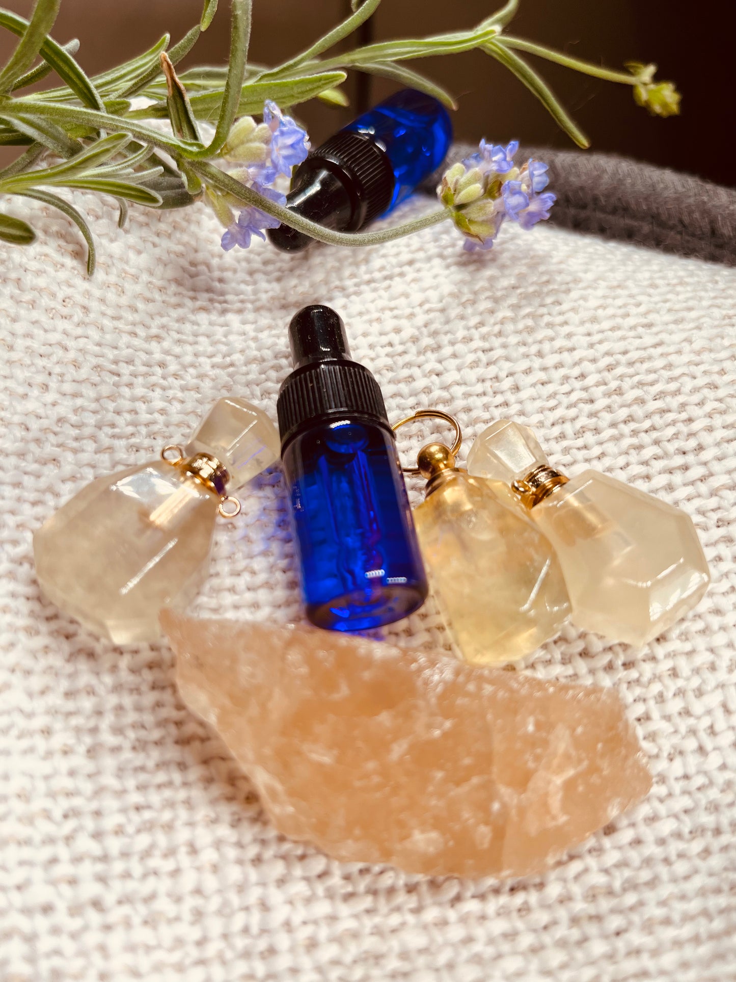 Crystal Perfume Necklace & Oil