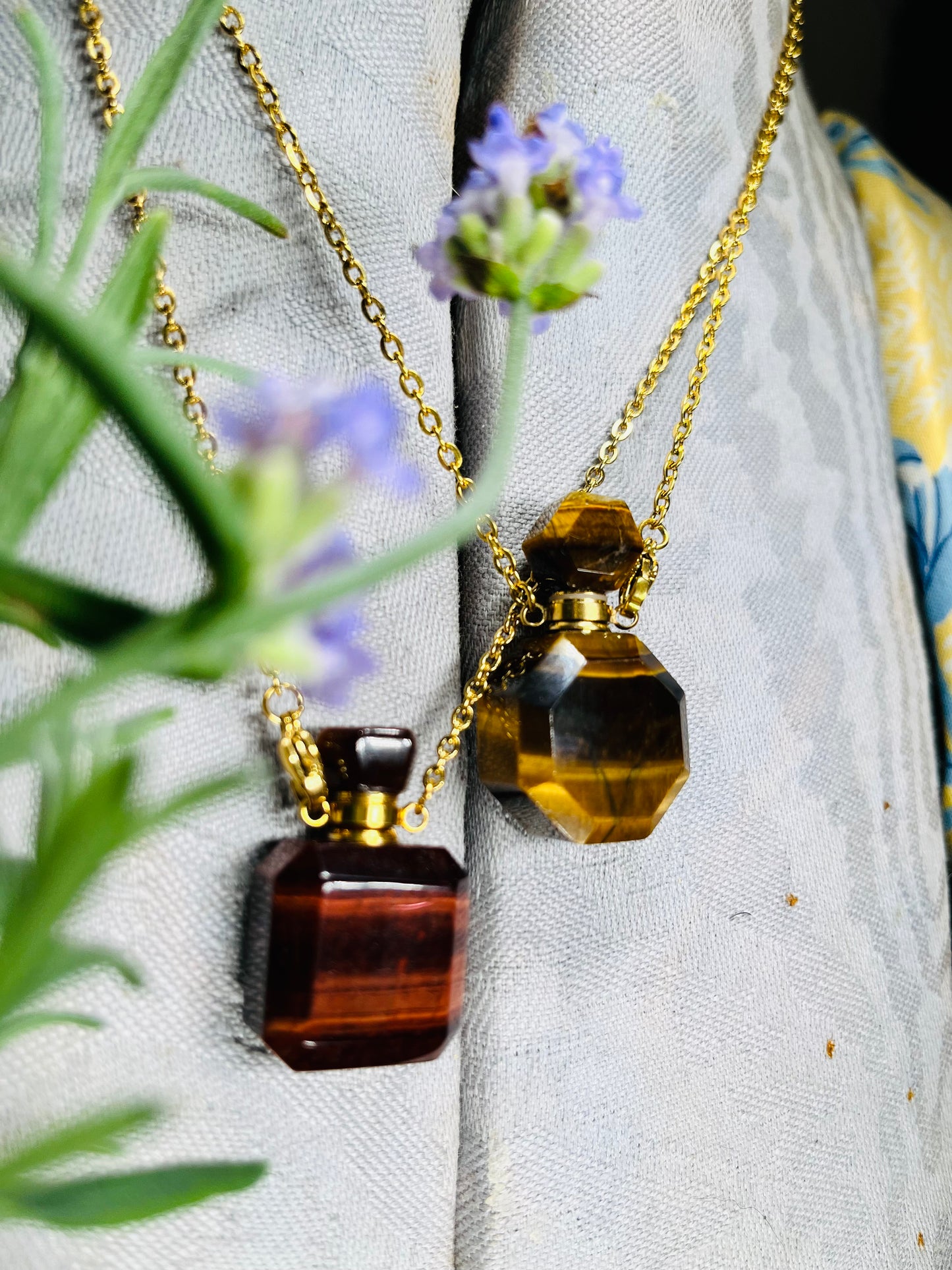 Crystal Perfume Necklace & Oil