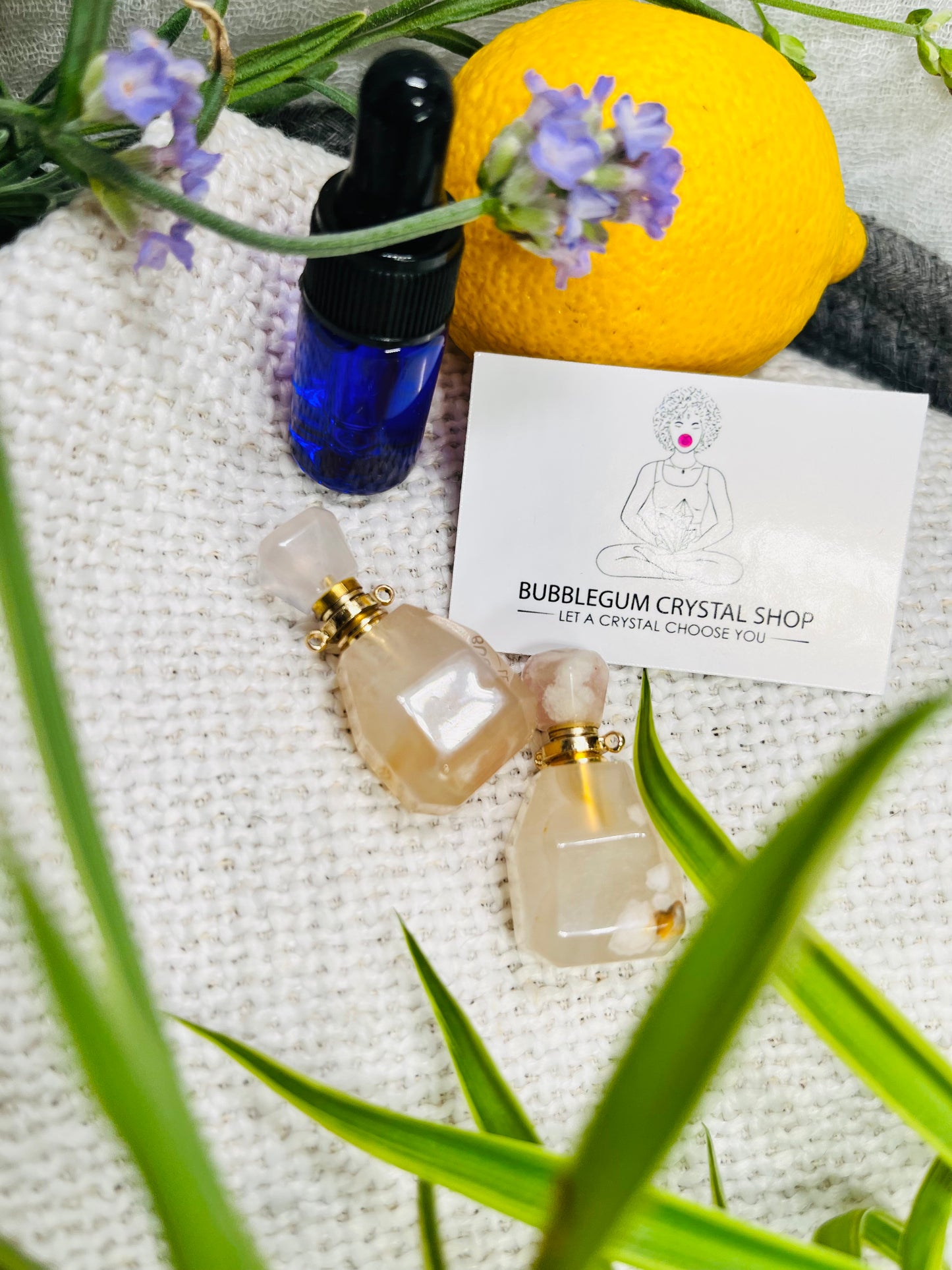 Crystal Perfume Necklace & Oil