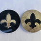 Fleur De Lis Carved Disks Set