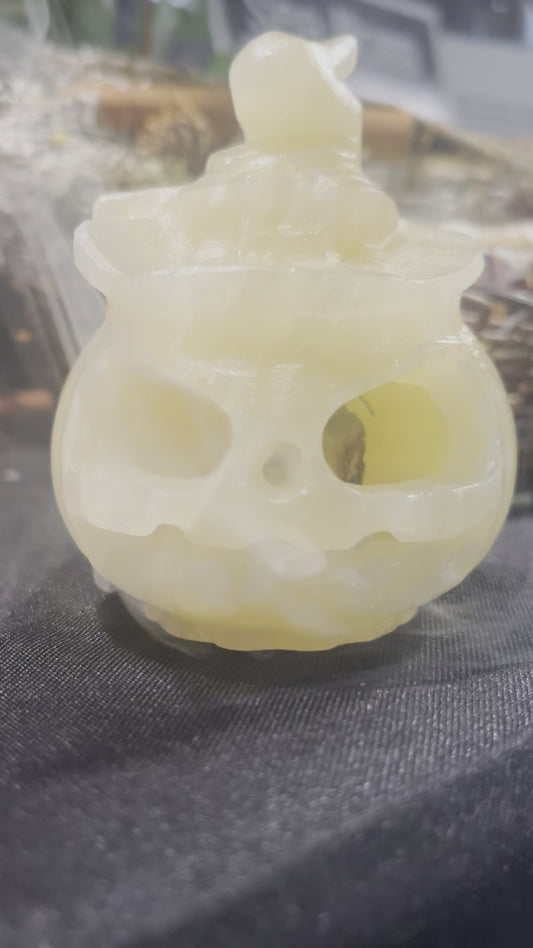 Yellow Calcite Pumpkin