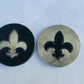 Fleur De Lis Carved Disks Set