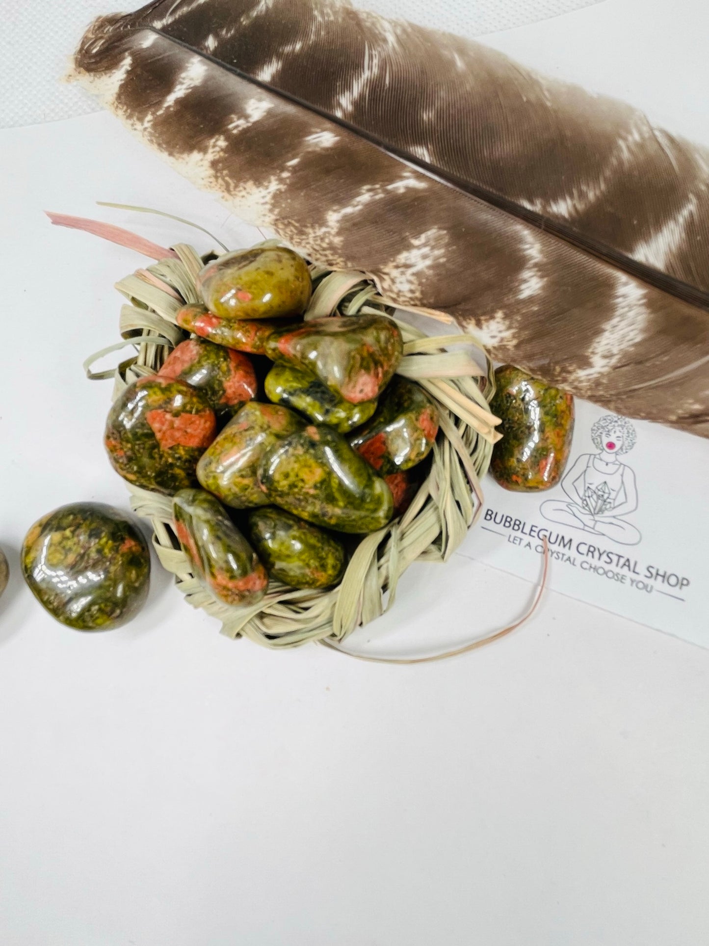 Tumbled Unakite Jasper