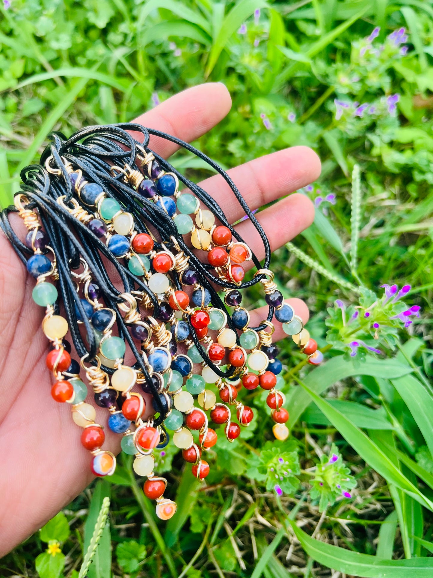 Six Beaded Rainbow 🌈 Necklace