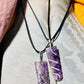 Flat Wrapped Crystal Necklace