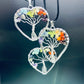Tree of Life Heart Pendant Necklace