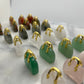 Carved Crystal Purses